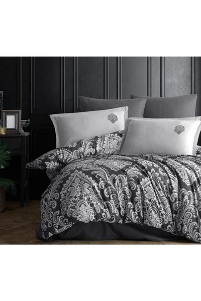 Clasy Ranforce Single Majeste Anthracite Duvet Cover Set