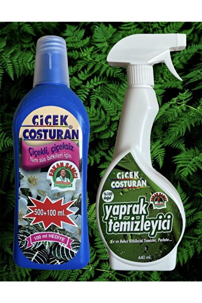ÇİÇEK COŞTURAN Çiçekli Çiçeksiz Tüm Süs Bitkileri Için 600 Ml + Yaprak Temizl...