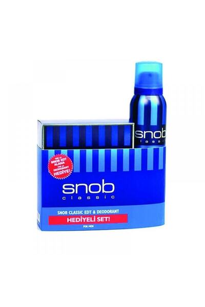 Snob Classic Edt 100 Ml Erkek Parfümü + 150 Ml Deodorant Set 78956451232055