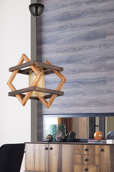 Bidolushop Bcd Design Lighting Diamond Decorative Wooden Pendant Lamp Chandelier Black Installation Compatible with All