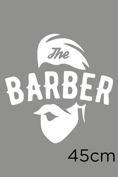 MIGNATIS Alb The Barber Sticker Autocolant Pastă 45 cm