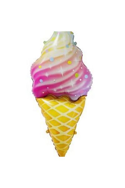 parti sürprizi Rainbow Ice Cream Shaped Foil Balloon