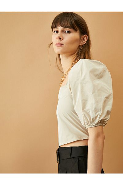 Koton Women's Ecru Blouse