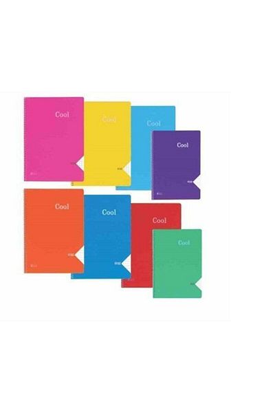 KESKİN COLOR Notebook A4 96 Sheets Checked Spiral Plastic Cover