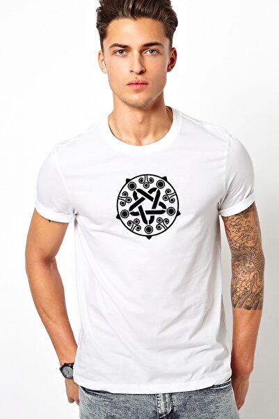 QIVI The Witcher Yennefer Sign Štampano Bela muška Pleteno majica T-shirt T-s...