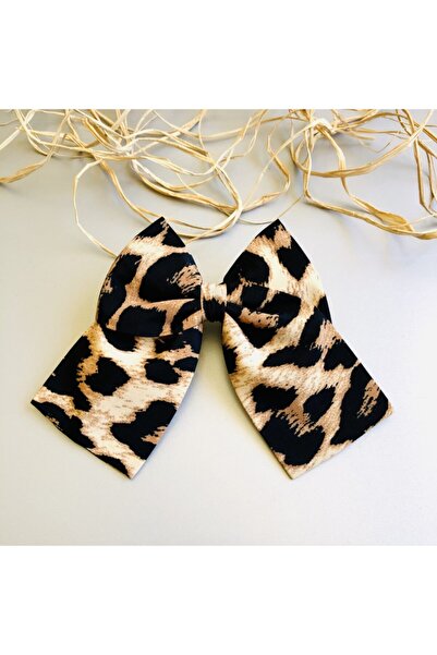 seyranat Γυναικεία καρφίτσα μαλλιών με αυτόματο κλιπ με μοτίβο λεοπάρ