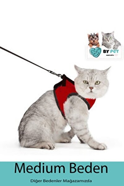 Bypet Kacis Onleyici Kedi Gezdirme Tasmasi Reflektorlu Kedi Kopek Gogus Tasmasi Medium Beden Fiyati Yorumlari Trendyol
