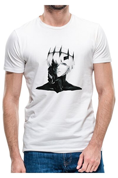QIVI Anime Tokyo Ghoul Anteiku Štampano bela muška Pleteno majica