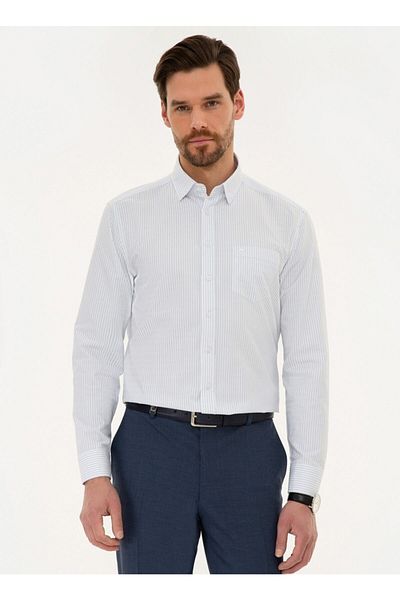 Pierre Cardin Ανδρικό πουκάμισο γαλάζιο