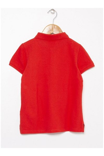 U.S. Polo Assn. Tricou roșu deschis pentru băiat