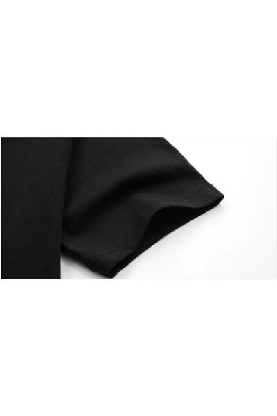 QIVI تي شيرت ألباتشينو سكارفيس مطبوع باللون الأسود للرجال تي شيرت محبوك