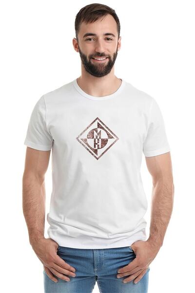 QIVI Machine Head Štampano Bela muška Pleteno majica