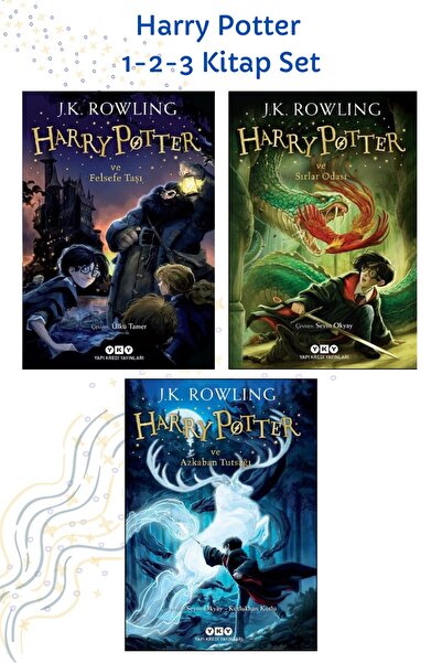TÜRKİYE İŞ BANKASI KÜLTÜR YAYINLARI Harry Potter 1 - 2 - 3 Kitap Set