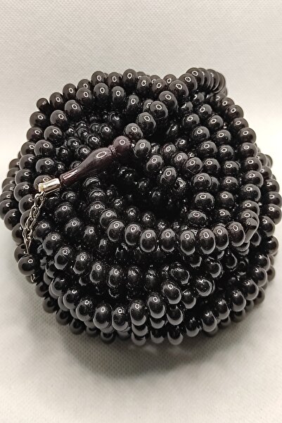 TesbihART مسبحة صلاة زكير سوداء من الأكريليك 1000