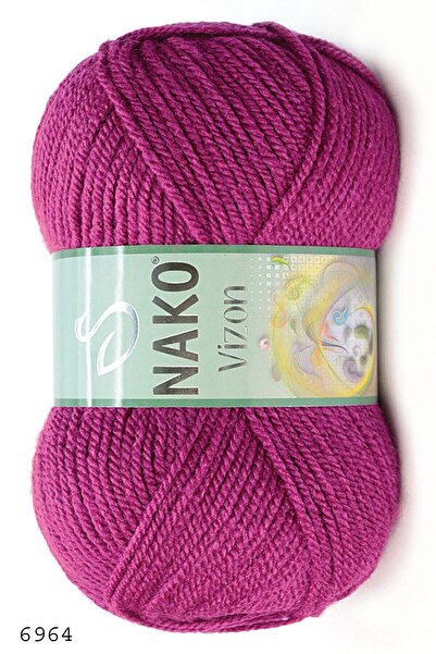 NAKO Vizon 6964 Fuşya El Örgü Ipliği