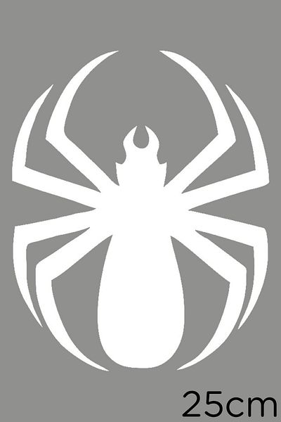 New Jargon Autocolant Spider Rising 25cm - Alb