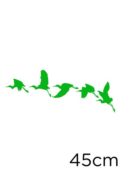 MIGNATIS Flowing Swallows Sticker Paste 45 Cm - Green