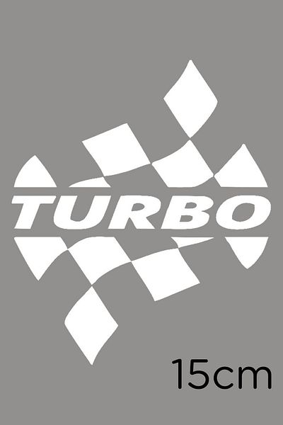 New Jargon Autocolant în formă de tablă în carouri cu litere de turba pentru vehicul și perete 15 cm - alb