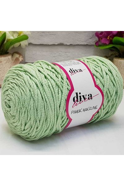 Diva İplik Diva Cotton Macrame 487 Water Green