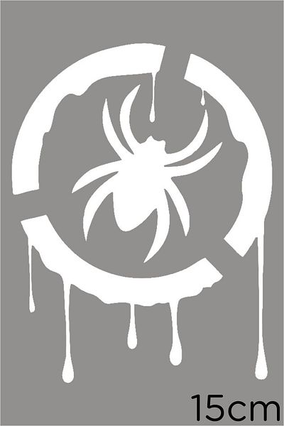 New Jargon Autocolant Spider Sport Splash Effect Lipire 15cm - Alb