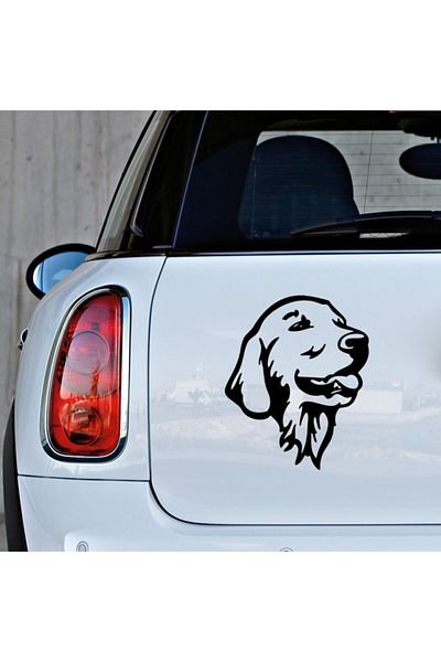 New Jargon Autocolant Golden Retriever Etichetă de pastă 45cm - Negru