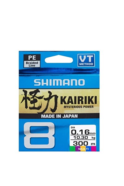 Shimano Kairiki 0.10 Mm 300m Multi Color 8 Örgü Ip Misina