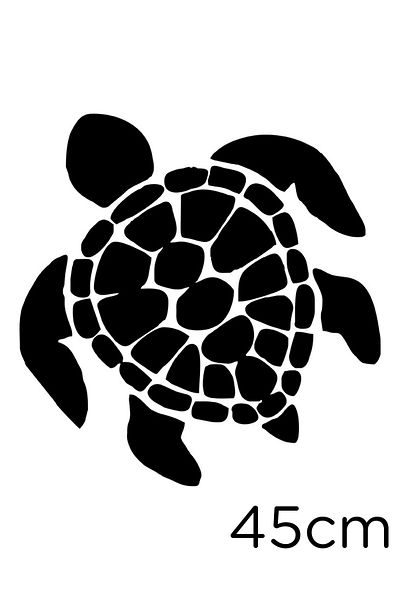 New Jargon Puppy Loggerhead Vedere de sus Autocolant Lipire 45cm - Negru