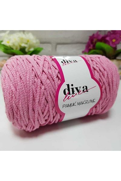 Diva İplik Diva Cotton Macrame 229 Ροζ