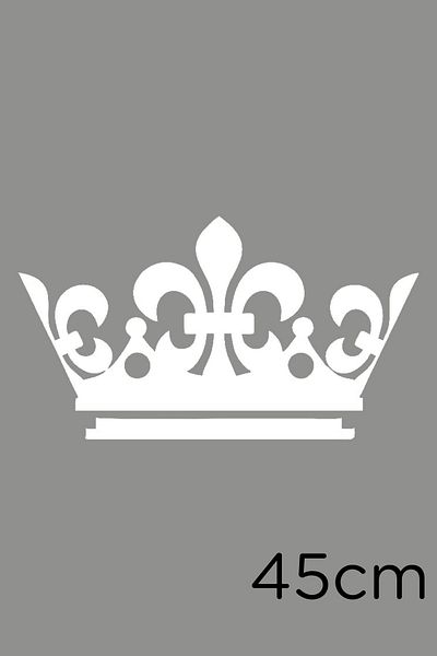 MIGNATIS King King Crown Auto Vehicul Autocolant Autocolant 45 Cm - Alb