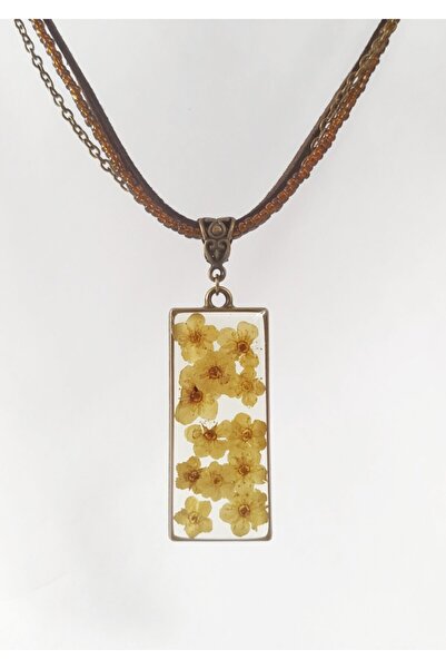 Halley Concept Special Design Handmade Real Floral Epoxy Necklace