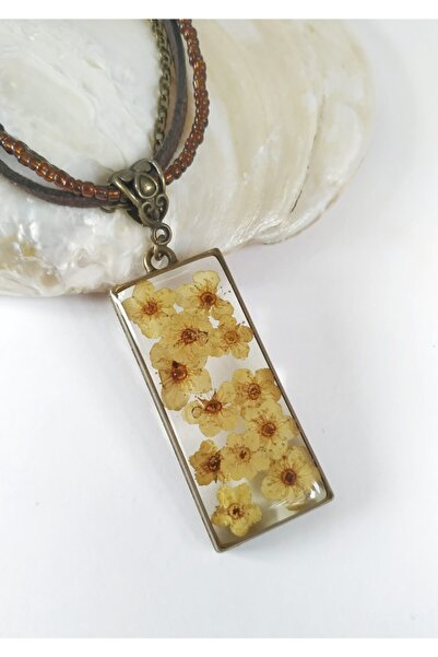 Halley Concept Special Design Handmade Real Floral Epoxy Necklace