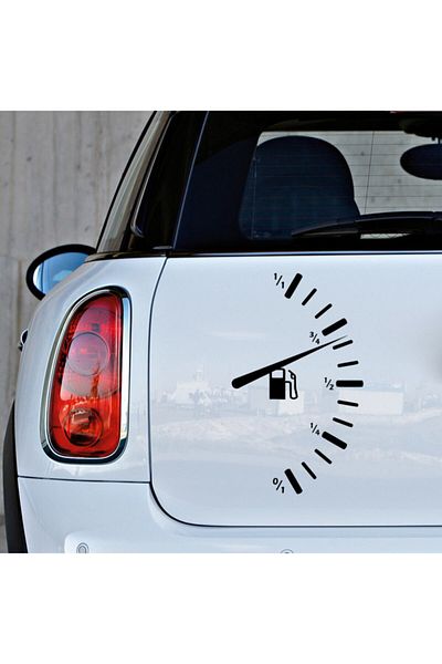New Jargon Autocolant pentru indicatorul de benzină 25 cm - negru