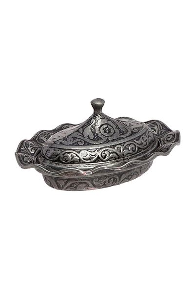 BAZAAR 4 وعاء تركي صغير من الحديد الزهر بتصميم عثماني