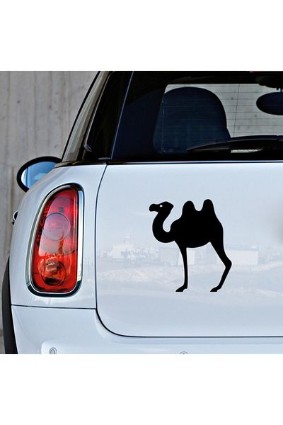 New Jargon Autocolant Hörgüçlü Camel Vedere laterală Lipire 35cm - Negru