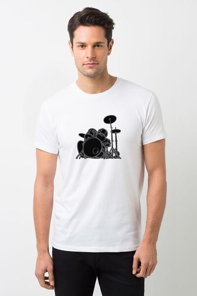 QIVI Savršeni bubnjar metal rok muzika Štampano bela muška Pleteno majica T-s...