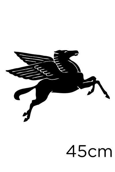 New Jargon Autocolant cu icoană Pegasus Cal Zburător 45cm - Negru