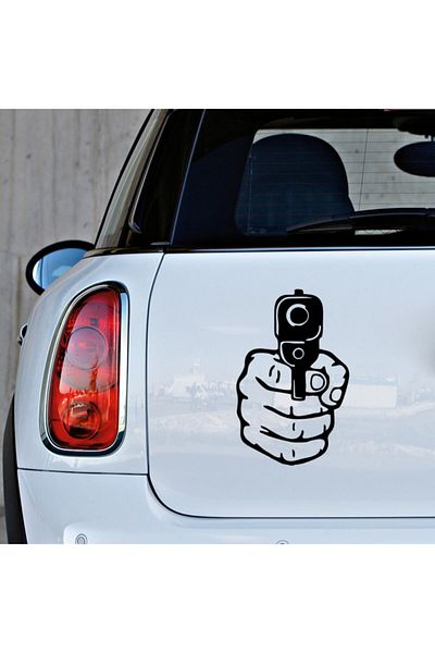 New Jargon Pistolul este pregătit pentru strângerea autocolantului de mână 45cm - negru