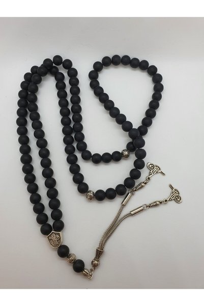 GÜMÜŞTEL EL SANATLARI Certified Onyx Stone Natural Stone Prayer Rosary