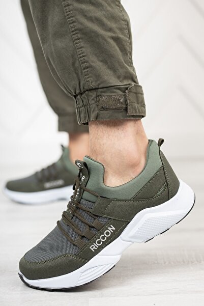 Riccon Unisex Khaki White Sneaker0012072