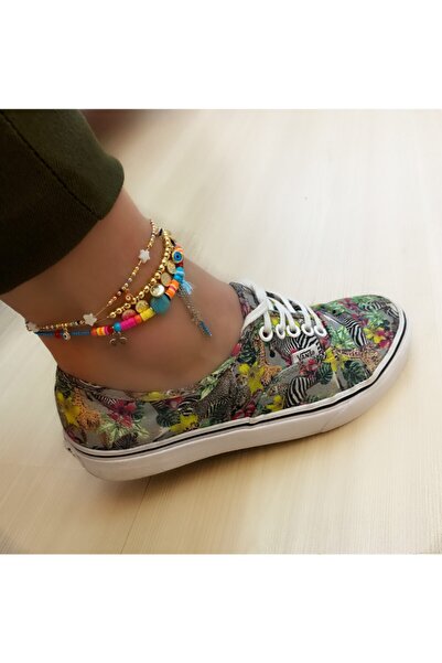 Markiz Takı Colorful Bead Anklet - Stylish Design