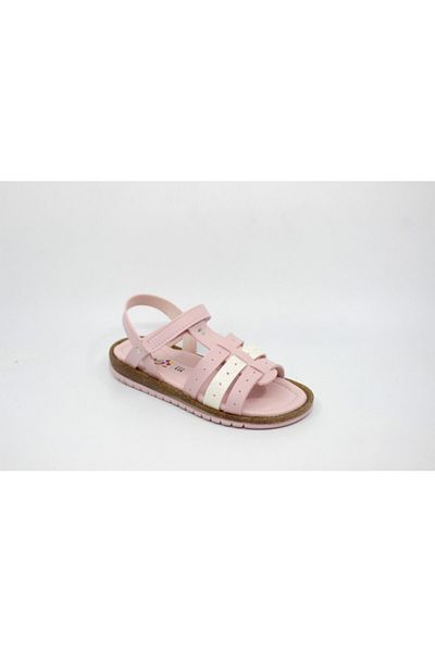 Zerhan Sandale roz pentru fete cu sclipici Velcro Wendy 20