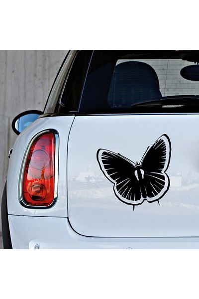 New Jargon Autocolant auto pentru mașină modificat cu fluture detaliat 25 cm