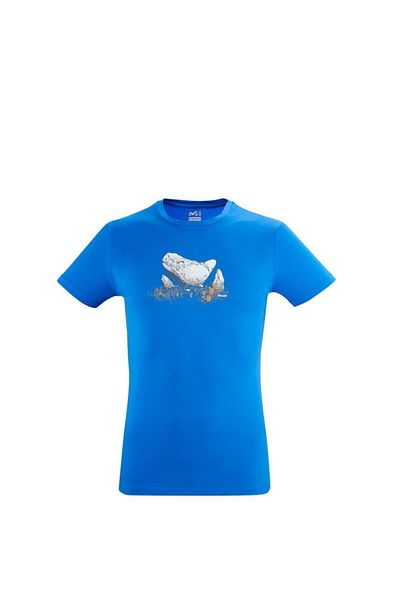Millet Men's Blue Printed T-Shirt