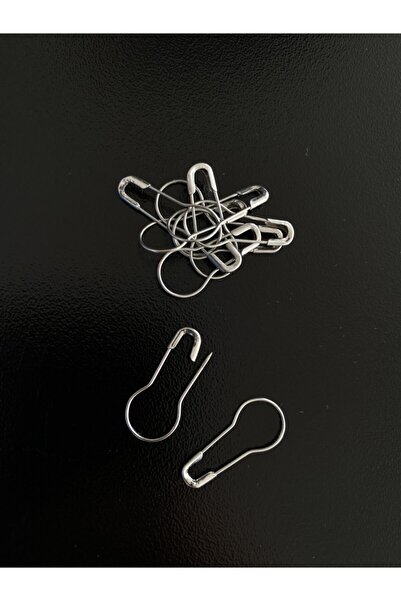 Genel Markalar 100 Adet Gümüş Çengelli İğne Ampul Tip Etiket Iğnesi 2 Cm Armu...