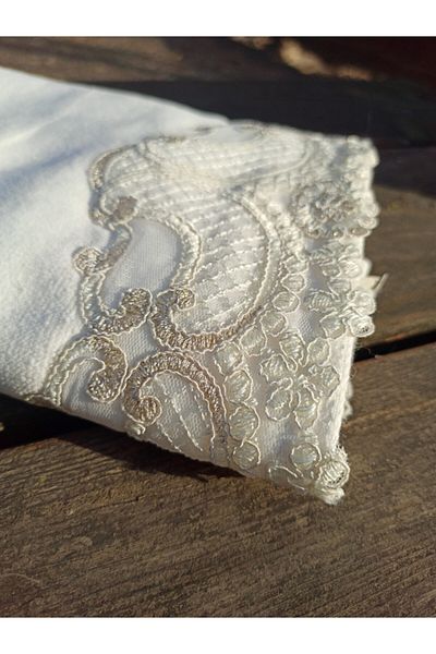 Çeyiz Bahçesi Βελούδινη πετσέτα Dilan French Laced 50&90