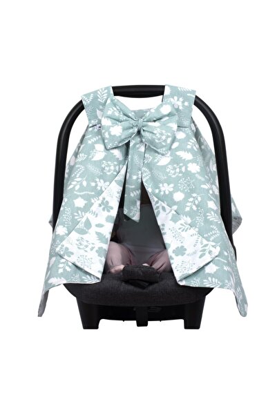 Sevi Bebe غطاء حاملة الأطفال بفيونكة Art-204 نمط أوراق الشجر