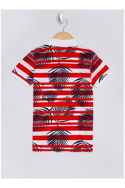 U.S. Polo Assn. Tricou roșu pentru băiat