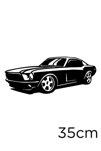 New Jargon Autocolant pentru vehicul Mustang cu o singură ușă 35 cm