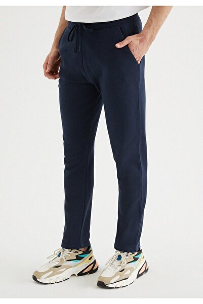 WESTMARK LONDON Men's Navy Blue Regular Fit Sweatpants