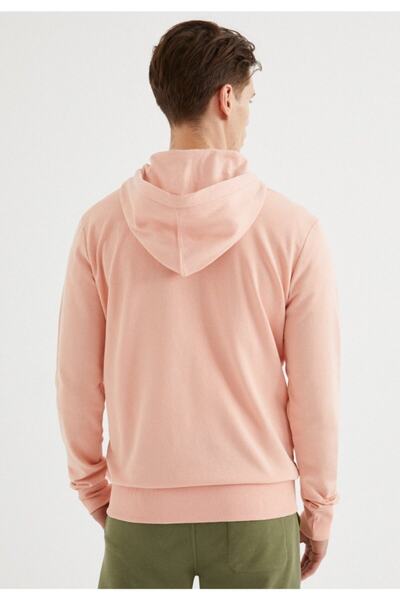 WESTMARK LONDON Men's Pink Regular Fit Hooded Core Zip Hoodie